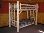 log bunk bed made in America